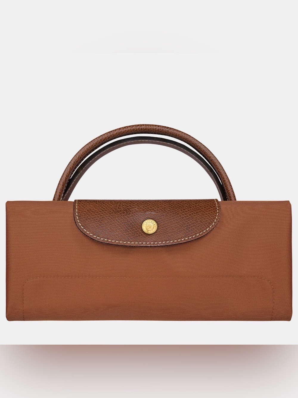LONGCHAMP Le Pliage Original L Travel Bag Cognac O/S Like new - Picture 6 of 13
